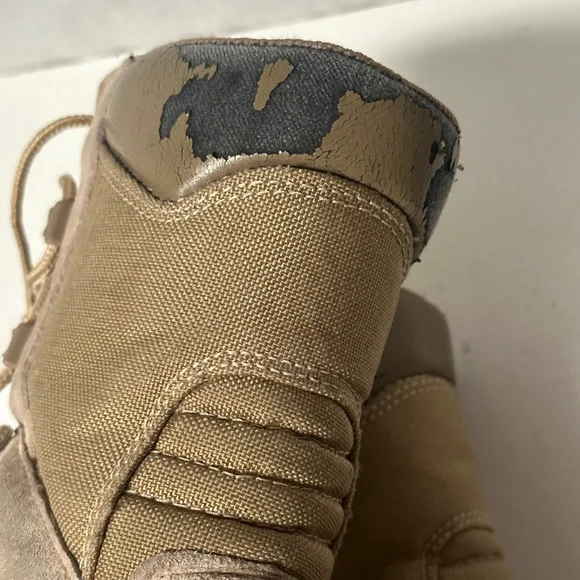 Military Mens Tan Brown Outdoors Work Boots - Picture 12 of 16